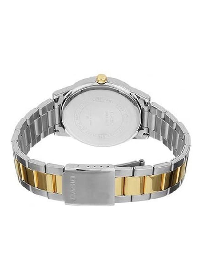 CASIO Women's Enticer Analog Quartz Watch LTP1303SG-7A - 30 mm - Silver/Gold - Image 2