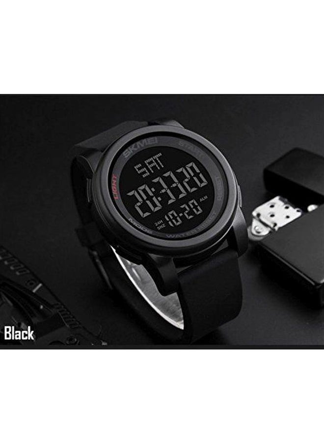 Men's Digital Watch 1257 - 50 mm - Black - v1594978990/N30544719A_4