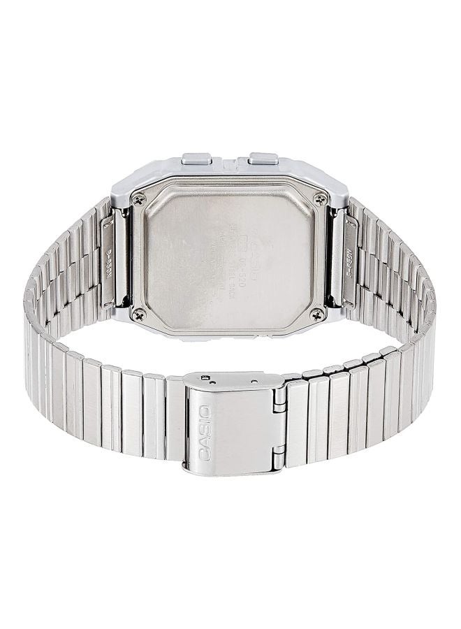 كاسيو ساعة يد رقمية ومقاومة للماء طراز DB-520A-1ADF - مقاس 32 مم - لون فضي للرجال - Image 2