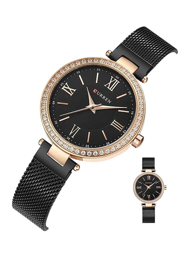CURREN women Water Resistant Analog Wrist Watch 9011 - 30 mm -Black  - Image 2