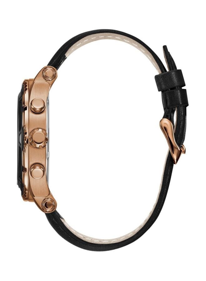 GUESS Men's Leather Chronograph Watch W0673G5 - Image 3