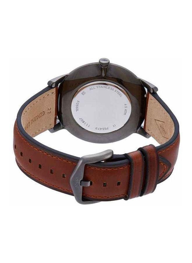 FOSSIL men Minimalist Carbon Series Three-Hand Analog Watch FS5479  - Image 2