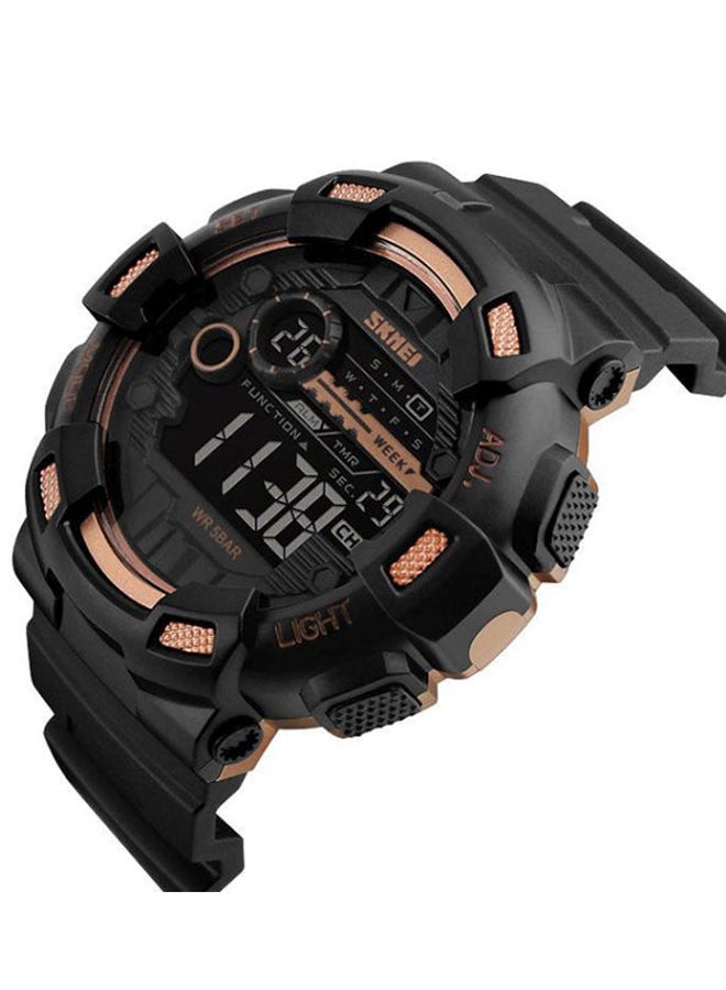 SKMEI Men's Water Resistant Digital Wrist Watch 1243 - 50 mm - Black  - Image 2