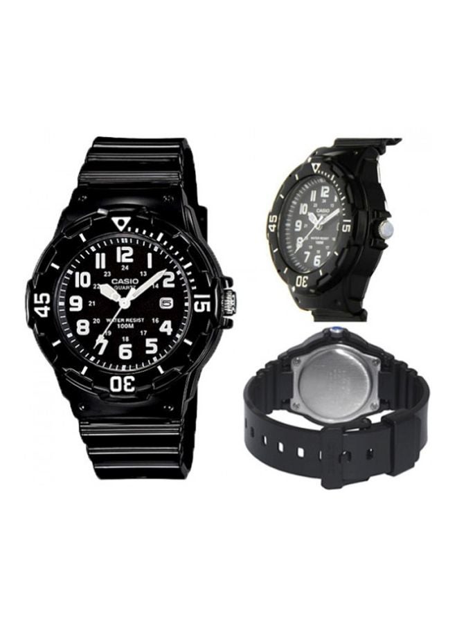 CASIO Women's Water Resistant Analog Watch LRW-200H-1BV - 34 mm - Black - Image 5