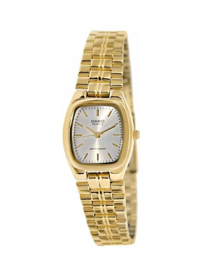 كاسيو ساعة يد بعقارب وسوار من الإستانلس ستيل طراز LTP1169N-7ARDF - 22 مم - لون ذهبي للنساء - Image 1