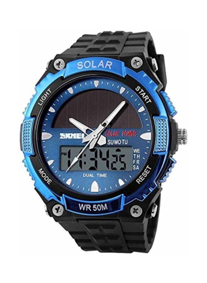 سكمي ساعة رقمية وبعقارب مقاومة للماء، طراز 1049 للرجال - Image 1