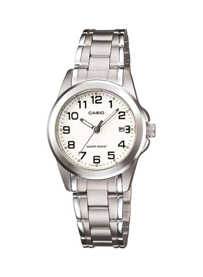 CASIO Women's Enticer Water Resistant Analog Watch LTP-1215-7B2 - 28 mm - Silver - Image 1