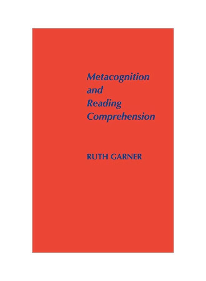 null - Metacognition And Reading Comprehension Hardcover English by Ruth Garner - 01 Jan 1987 - Image 1