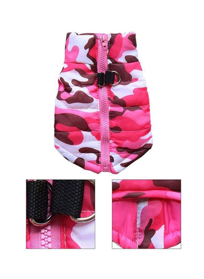 OUTAD Waterproof Vest Coat With Zipper PInk/White/Brown M - Image 4
