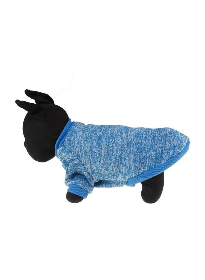OUTAD Casual Winter Sweater With Hoodie Blue L  - Image 4