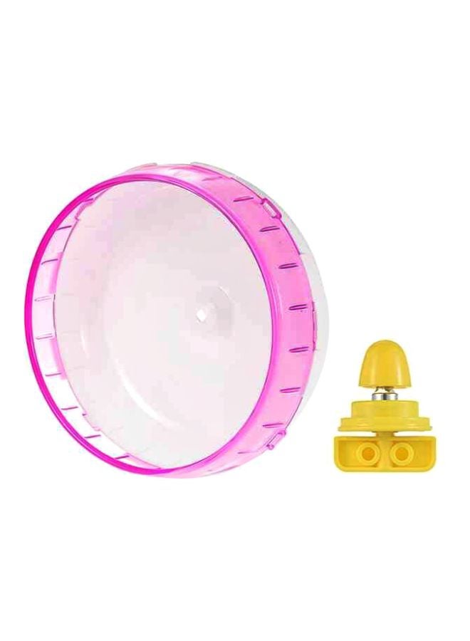 ANSELF Hamster Mice Gerbil Rat Exercise Wheel Pink/White - Image 1