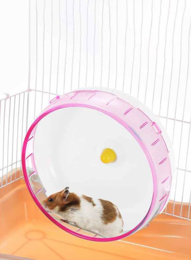 ANSELF Hamster Mice Gerbil Rat Exercise Wheel Pink/White - Image 3