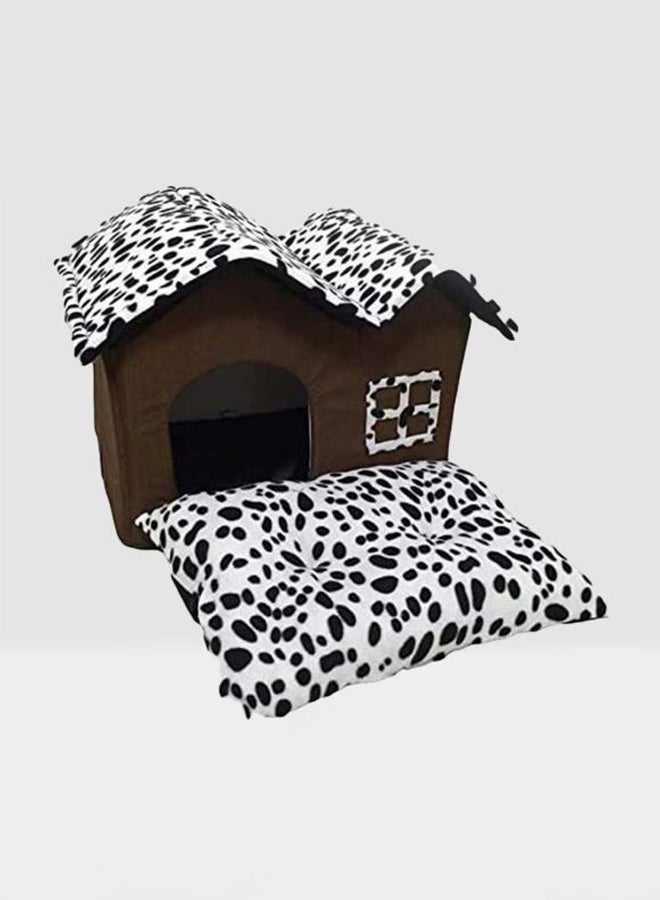 QiaoKai Bed House For Dog And Cat White/Coffee  - Image 4
