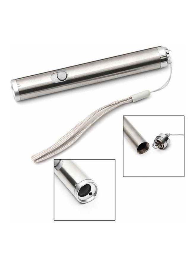OUTAD - 2-In-1 Laser Pointer Pen Silver - Image 1