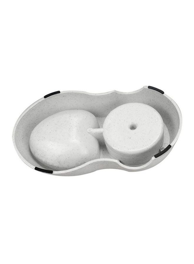 OUTAD Automatic Water And Food Feeder Dispenser White  - Image 3