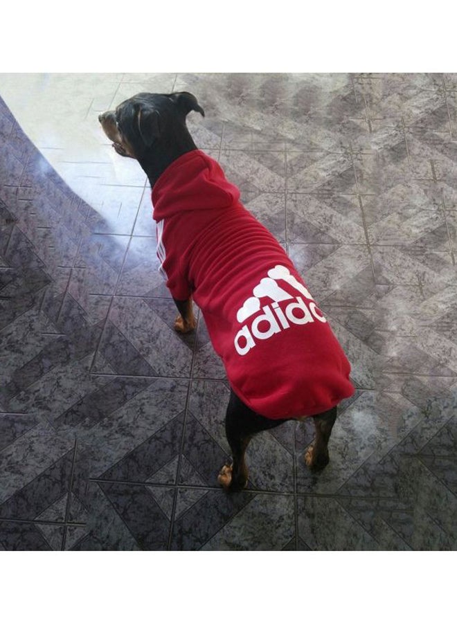 OUTAD Winter Autumn Coat With Hoodie Red XXL  - Image 5