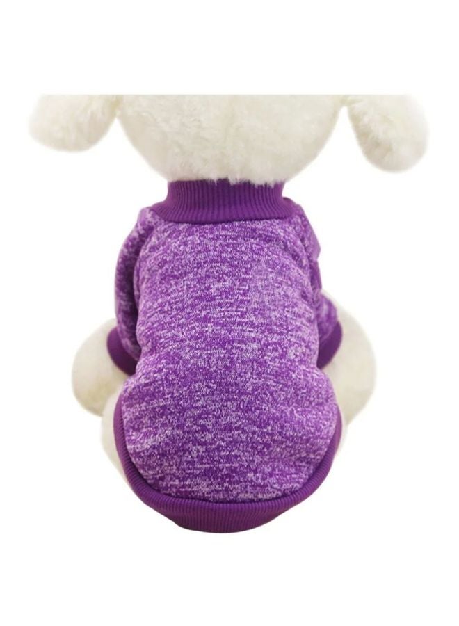 أوتاد سترة كاجوال شتوية بغطاء للرأس أرجواني M - Image 4