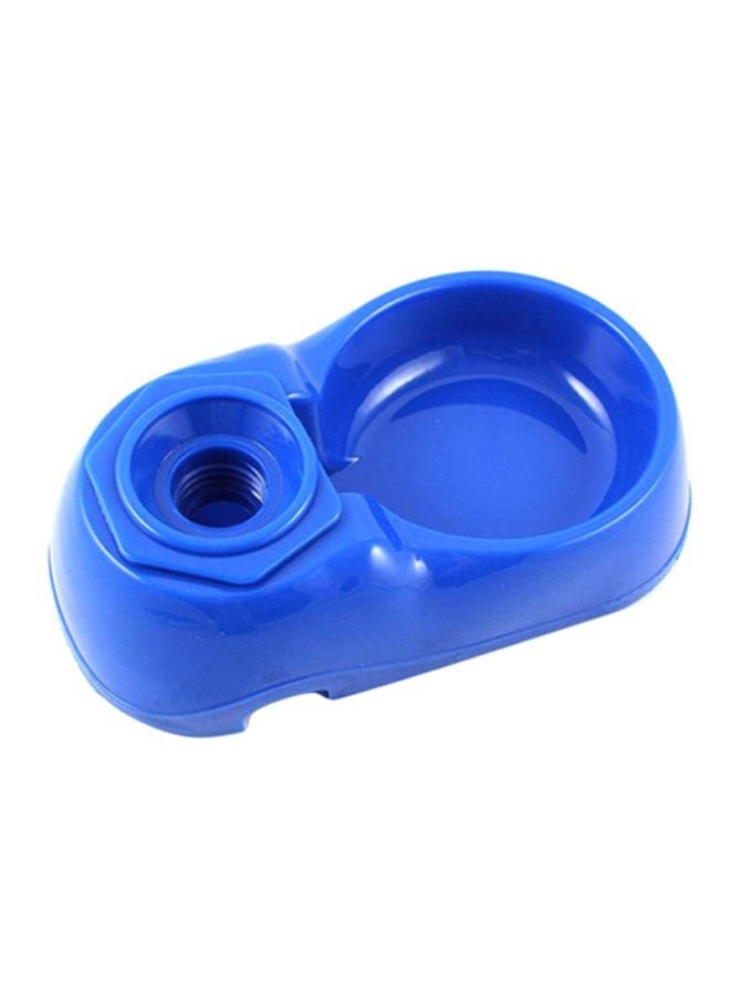 QiaoKai Water Dispenser Pet Feeding Bowl Blue/Clear 500ml  - Image 2