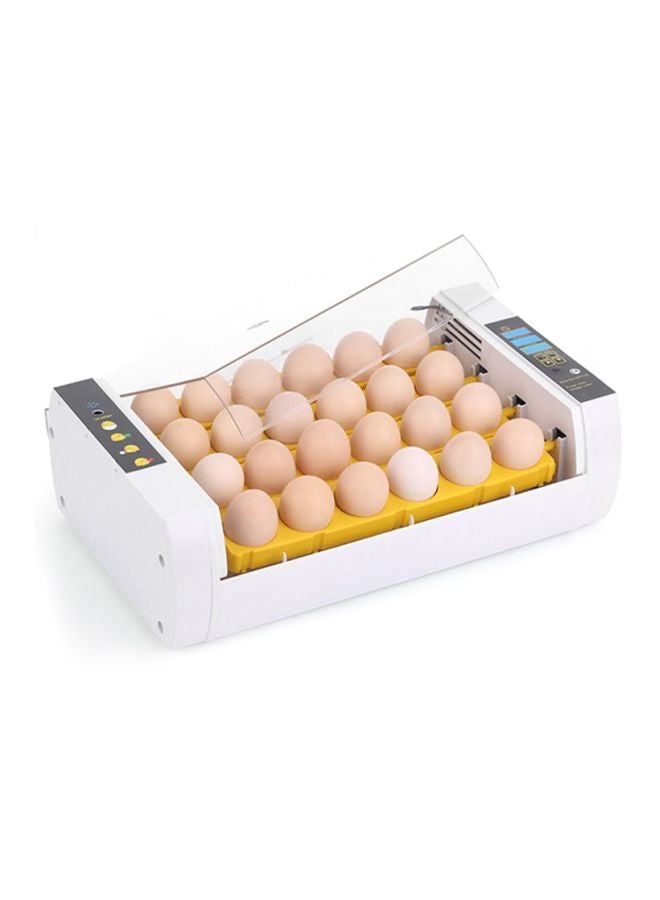 24-Eggs Automatic Egg Incubator Clear/White