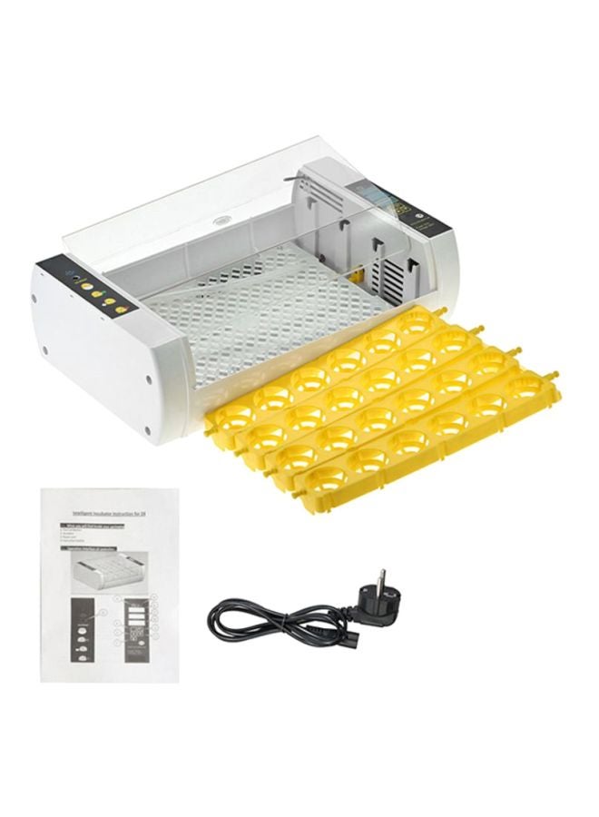 24-Eggs Automatic Egg Incubator Clear/White