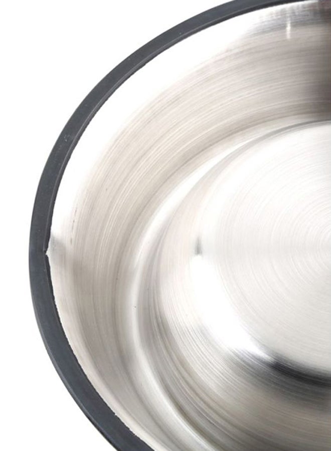 أوتاد وعاء من الاستانلس ستيل للماء والطعام فضي - Image 4