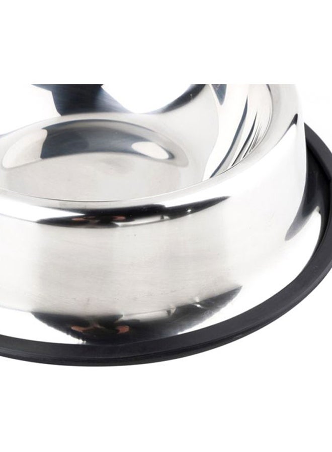 أوتاد وعاء من الاستانلس ستيل للماء والطعام فضي - Image 5