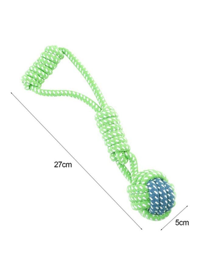 أوتاد حبل للمضغ والعض للتدريب التفاعلي للحيوانات الأليفة يعمل على تنظيف أضراسها أخضر/أزرق - Image 3