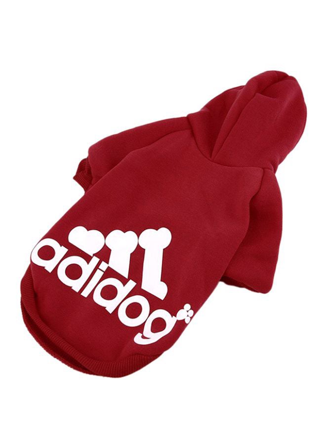 OUTAD Winter Autumn Coat With Hoodie Red M  - Image 2