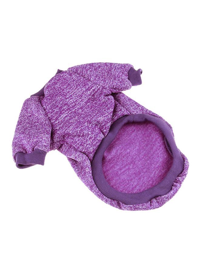 أوتاد سترة كاجوال شتوية بغطاء للرأس أرجواني L - Image 2