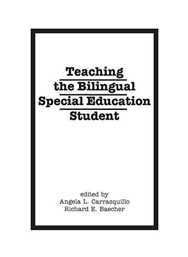 Teaching The Bilingual Special Education Student paperback english - 01 Feb 2019 