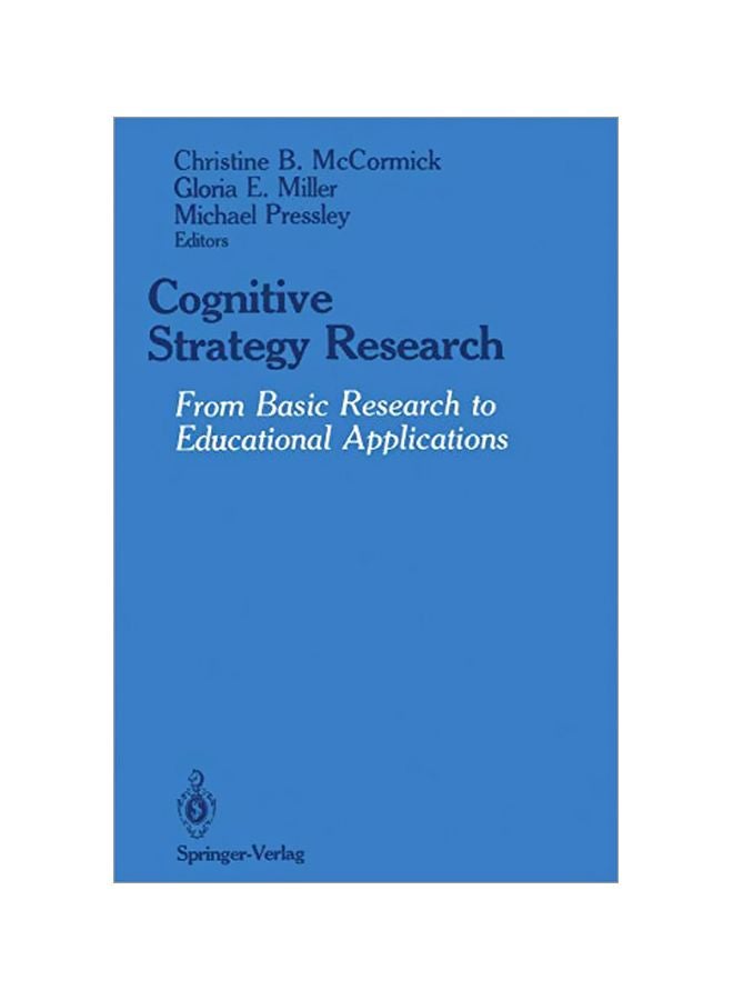 null - Cognitive Strategy Research: From Basic Research To Educational Applications paperback english - 18 Oct 2011 - Image 1