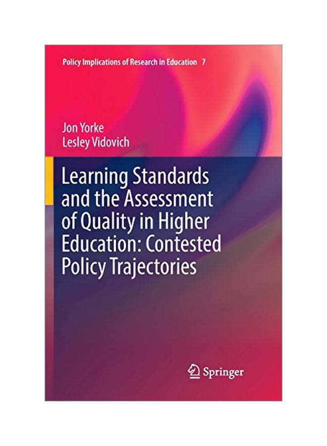 null - Learning Standards And The Assessment Of Quality In Higher Education: Contested Policy Trajectories paperback english - 07 Jun 2018 - Image 1