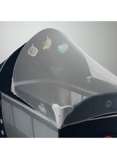 Cam سرير بساحة لعب موديل دايلي بلس - رمادي  - Image 4
