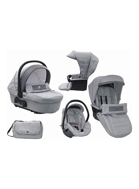 Dinamico Up Stroller Travel System - Grey/Black