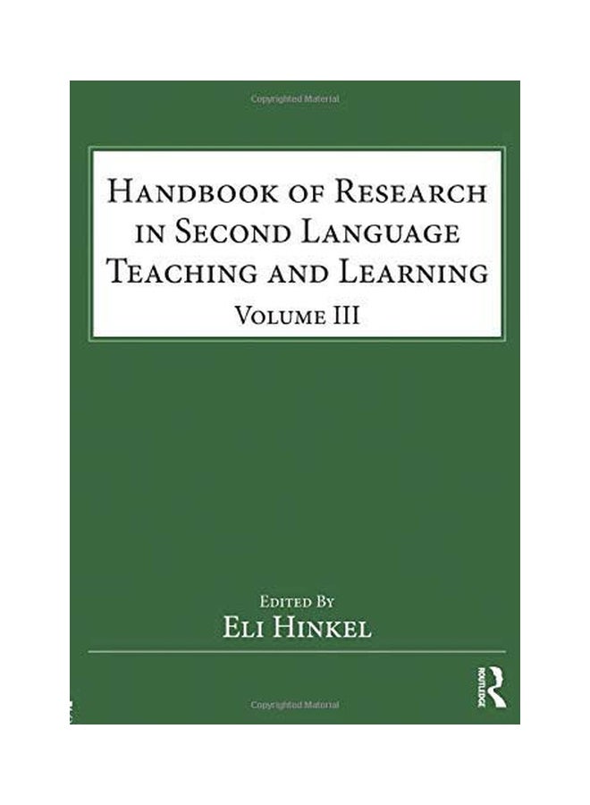 Handbook Of Research In Second Language Teaching And Learning, Volume III paperback english - 22 Nov 2016 