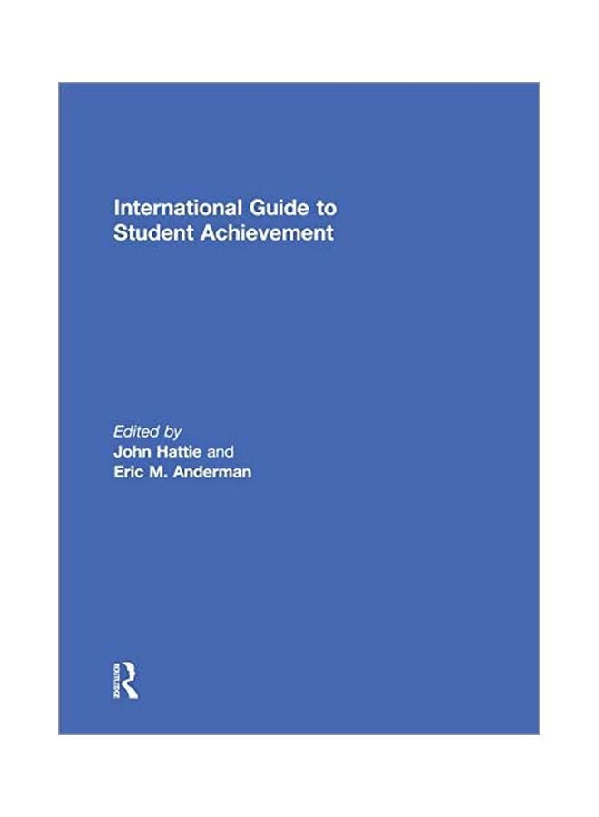 International Guide To Student Achievement Hardcover English - 18 Mar 2013 