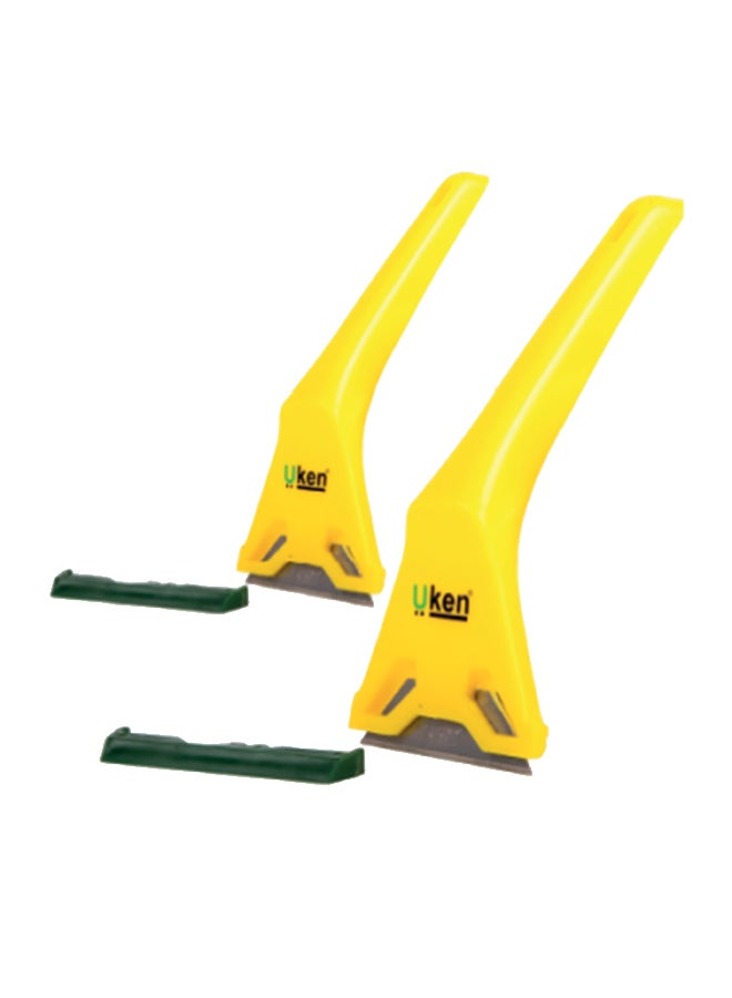 أوكن مكشطة النافذة أصفر/فضي 4بوصة