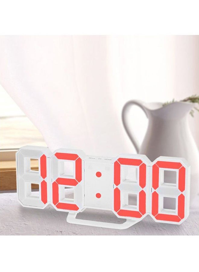 OUTAD - Modern Design Large Size Digital LED Wall Clock White 215x38x88mm - Image 1