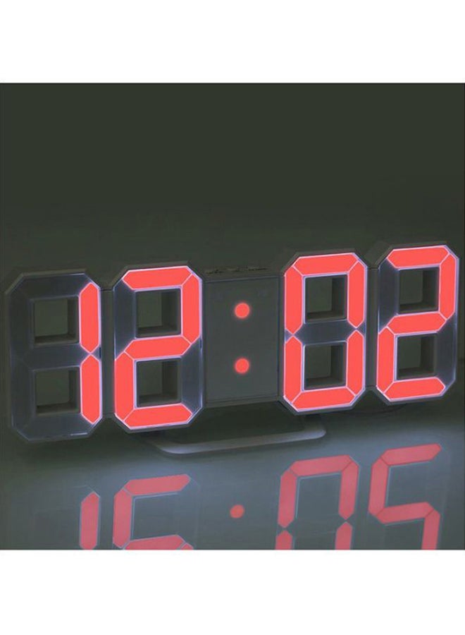 OUTAD - Modern Design Large Size Digital LED Wall Clock White 215x38x88mm - Image 1