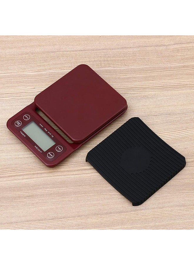 Coffee Digital Scale With Timer And Thermometer Brown/Black/White 18cm  - Image 3