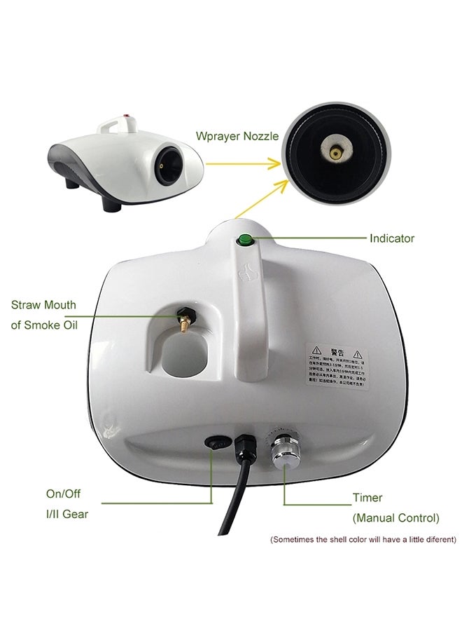 ماكينة تعقيم بالضباب المطهر . أبيض/ أسود 32 x 19سم - Image 4