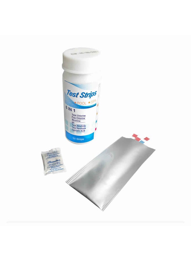 50-Piece 6-In-1 Test Strips Multicolour