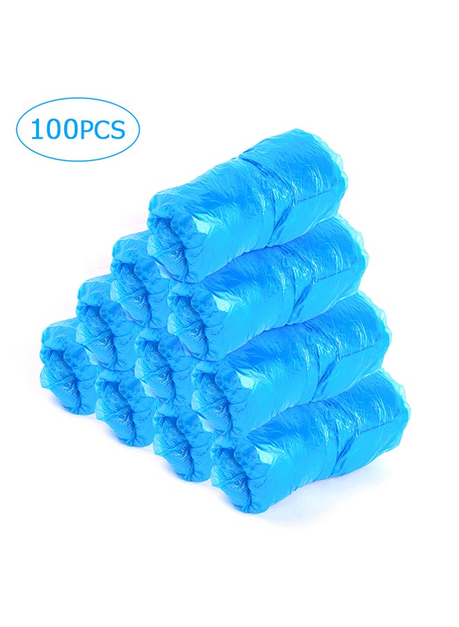 100-Piece Disposable Shoe Cover Blue  - Image 1