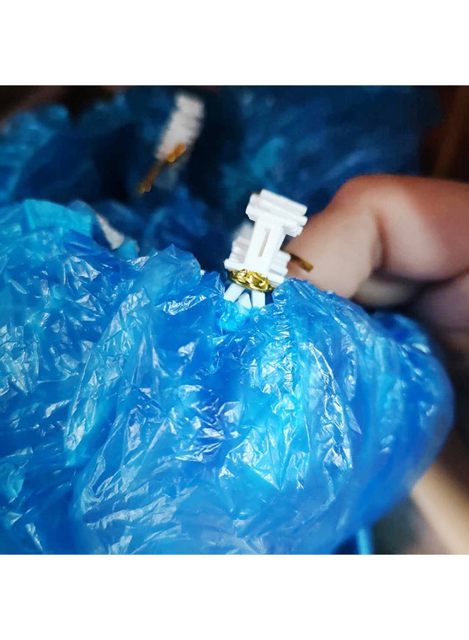 100-Piece Disposable Shoe Cover Blue  - Image 2