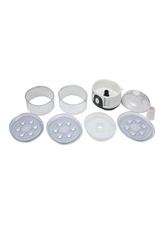 BLACK+DECKER Three Tier Food Steamer 775W 10.0 L HS6000 B5 3 Clear/White  - Image 3