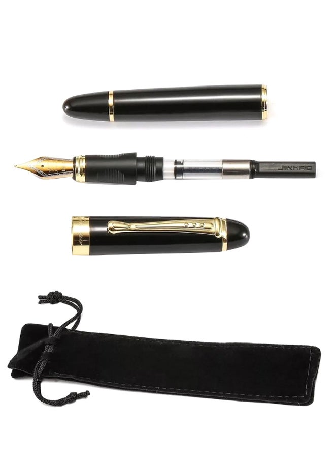 Elegant Design Classic Ink Pen Black/Gold - Image 2