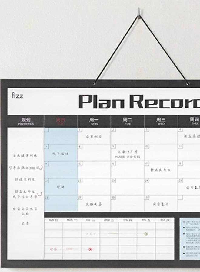 Fizz - Time Management Notepad Black/White/Blue - Image 1