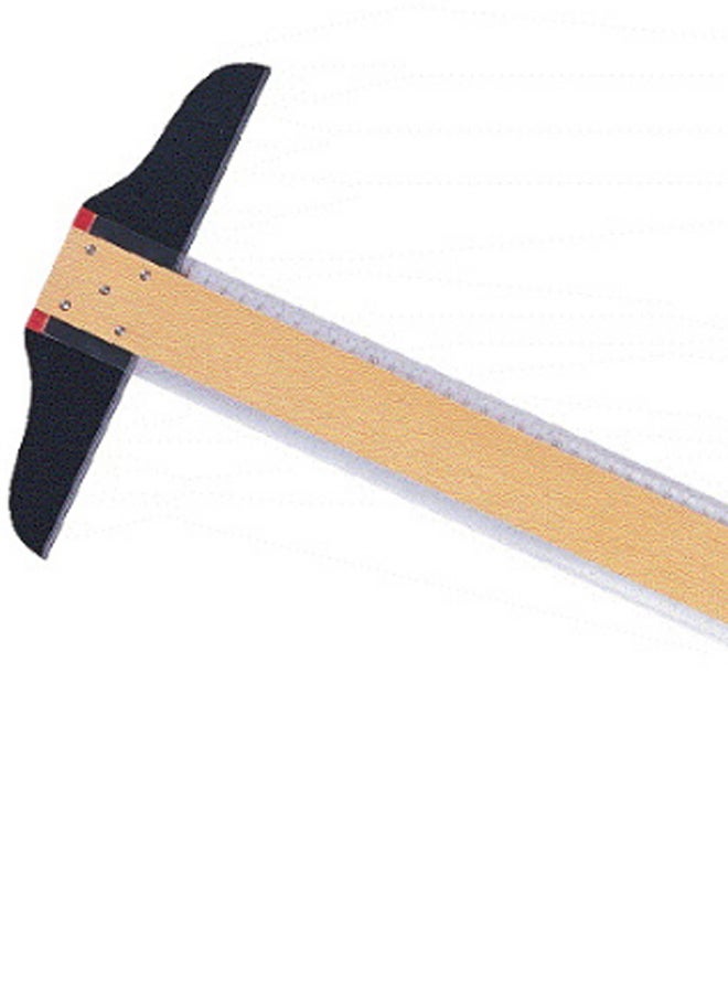 ati Double Acrylic Edge Blade T-Shape Ruler Black/White/Brown - Image 2