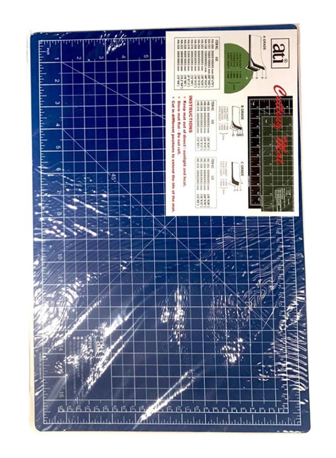 إيه تي آي بساط تقطيع سادة مستطيل الشكل مقاس A3 أزرق - Image 1