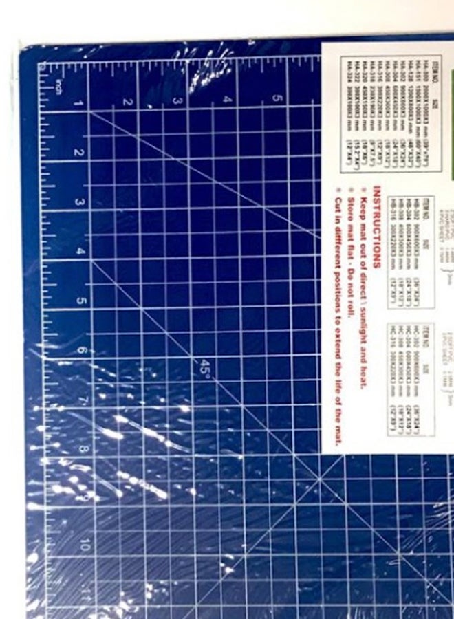 إيه تي آي بساط تقطيع سادة مستطيل الشكل مقاس A3 أزرق - Image 2